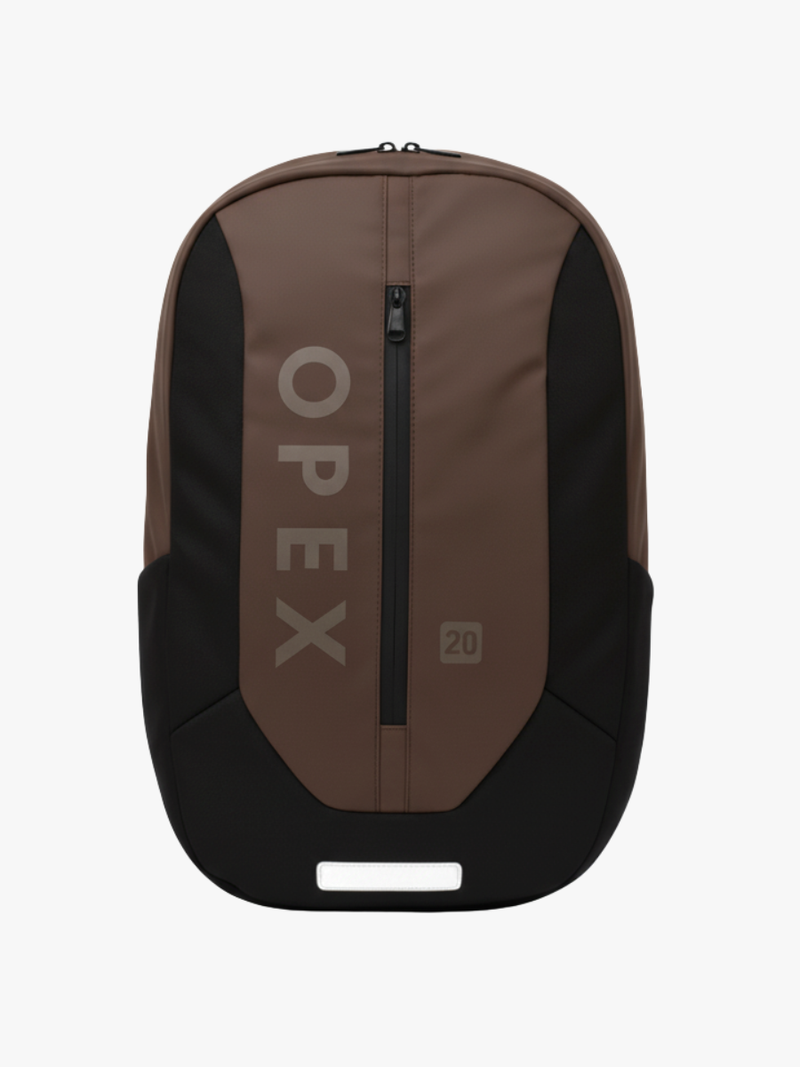 OPEX OAKX Brun outdoor rygsæk 20L set forfra